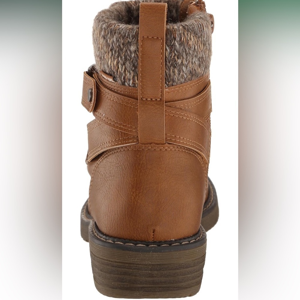 NWT Muk Luks Women’s Garland Gina Knit Cuff Ankle Boots 6.5W - wide size - Picture 4 of 13